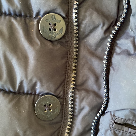 Gap Baby 6-12 Navy Peacoat Puffer Coat with detachable Hood - Picture 10 of 10